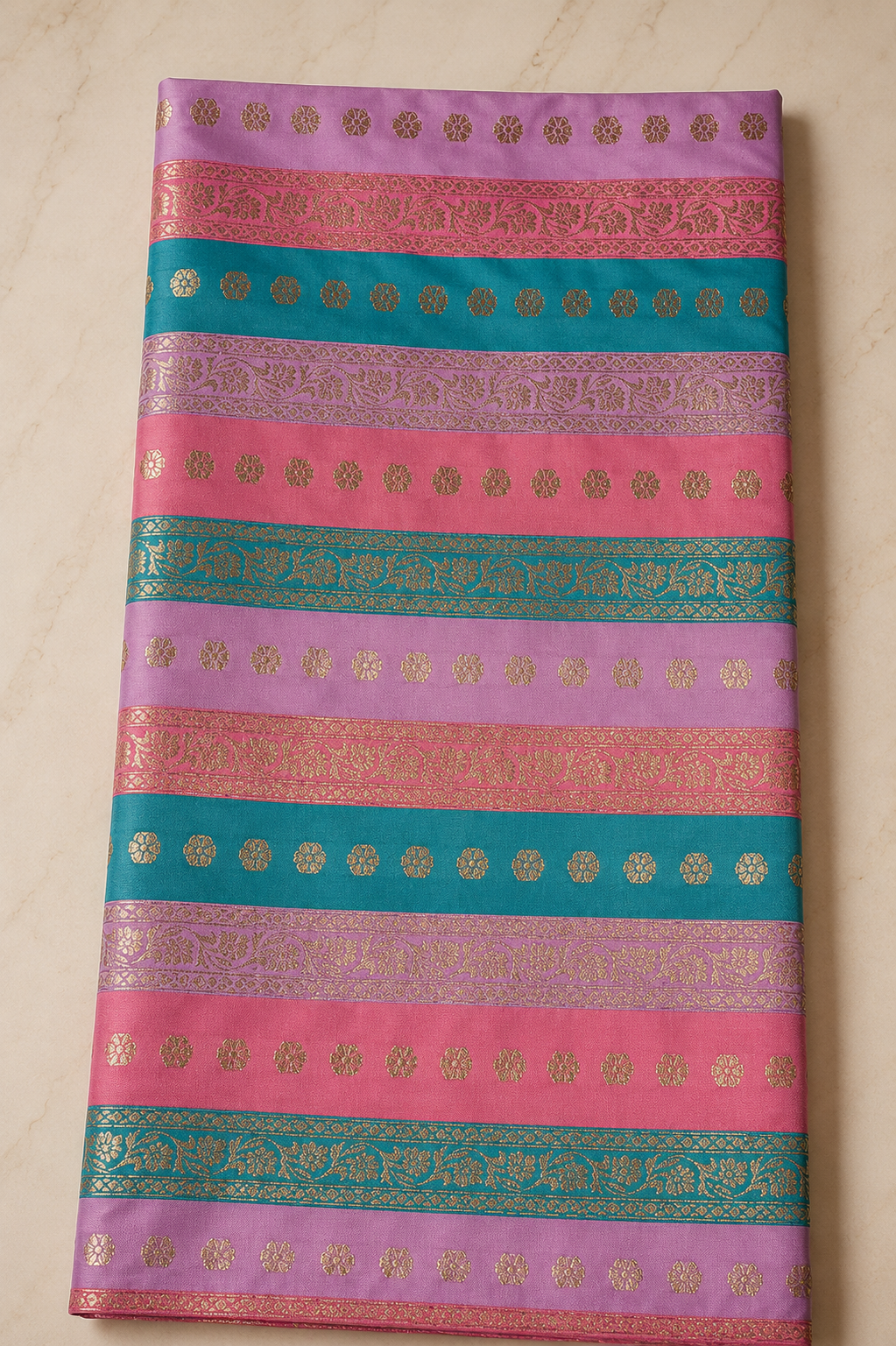 Embroidered Indian Silk 003