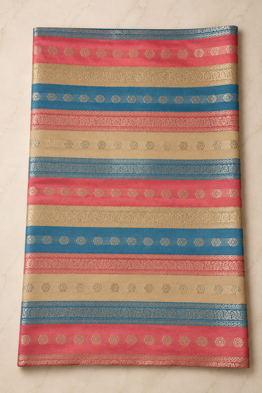 007 Embroidered Indian Silk
