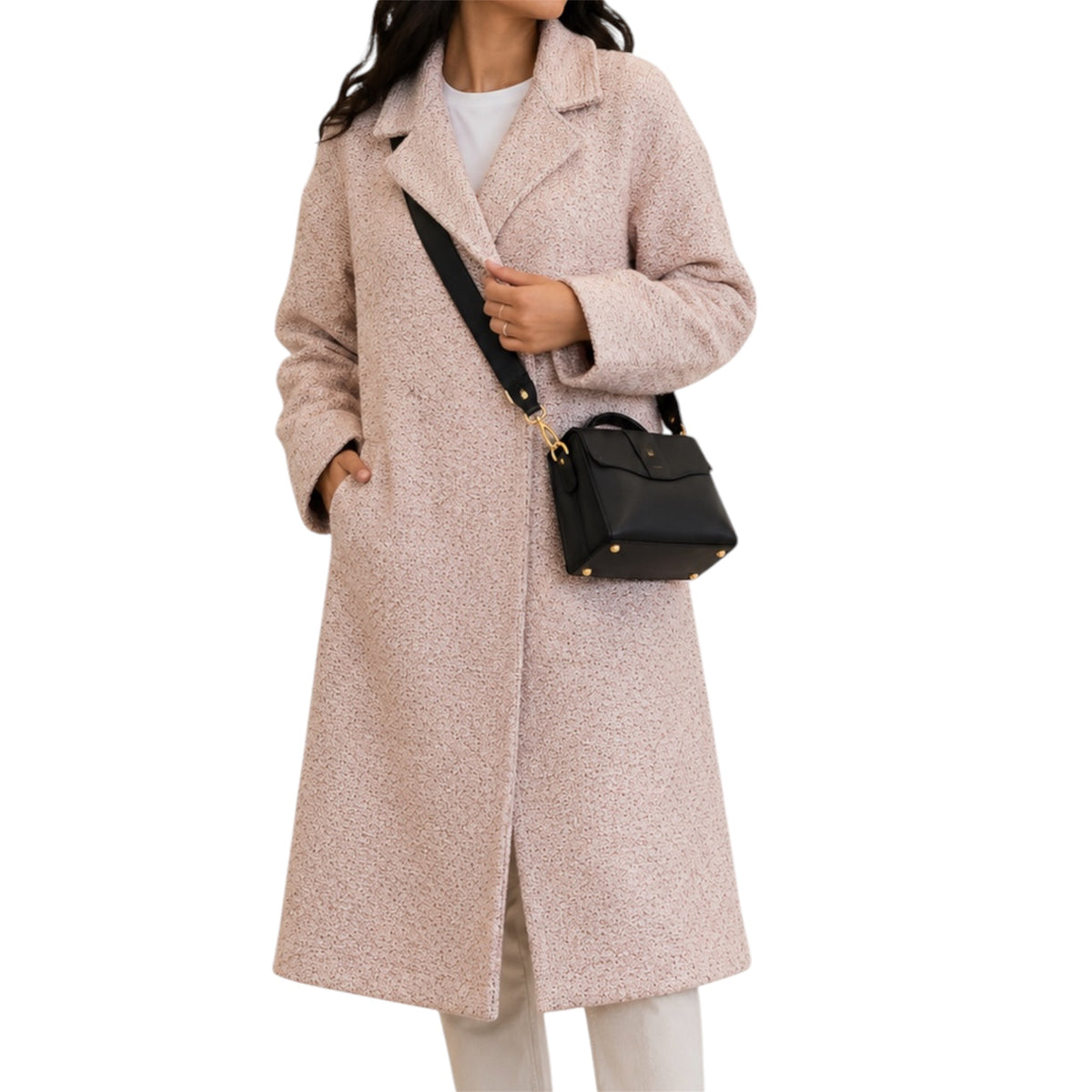 Nude wool jacket
