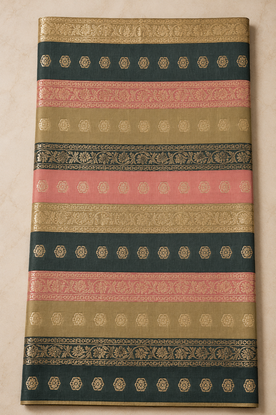 Embroidered Indian Silk 005