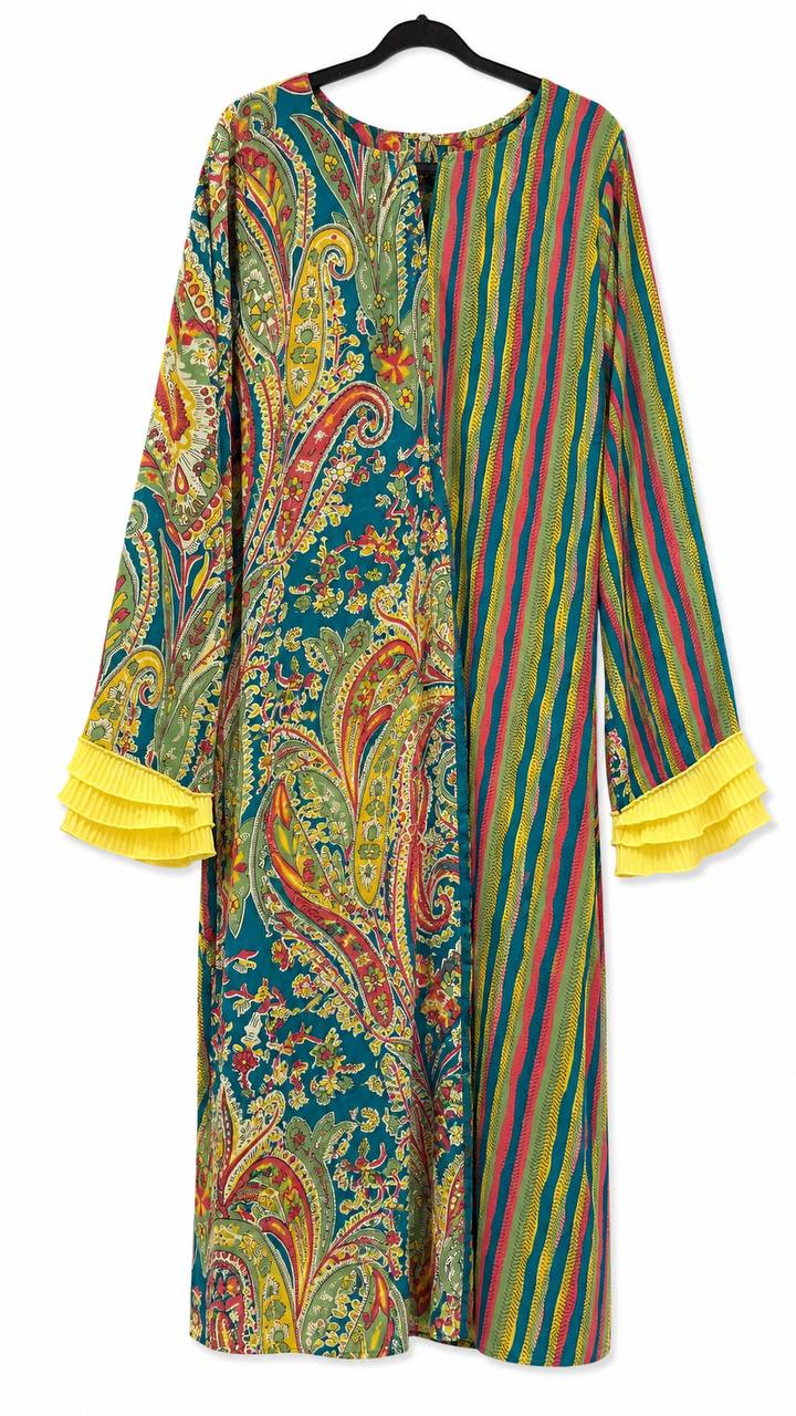 Yellow patterned jalabiya