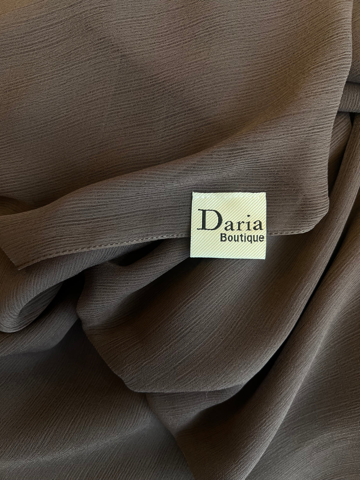 Dark grey chiffon shawl