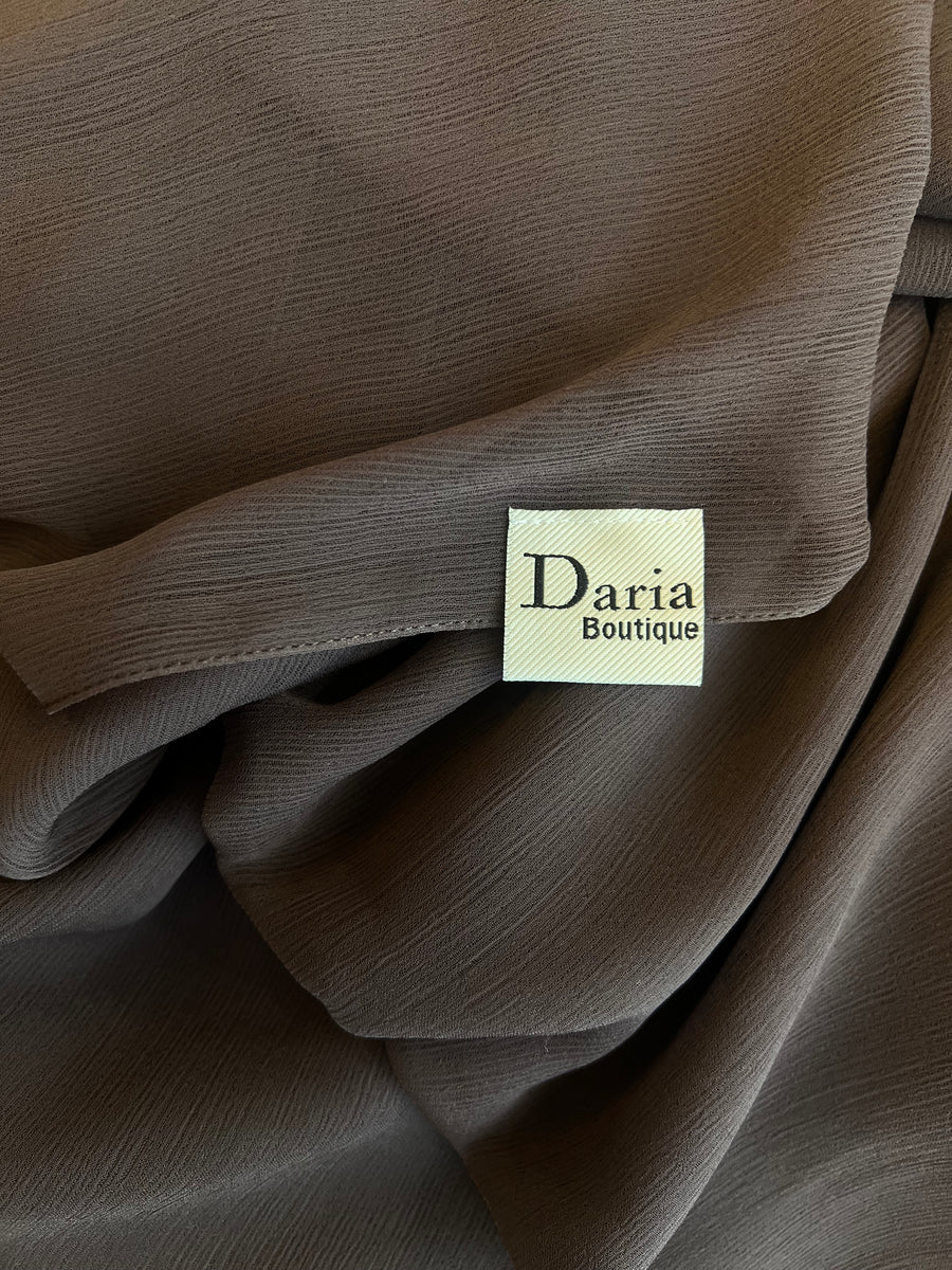 Dark grey chiffon shawl
