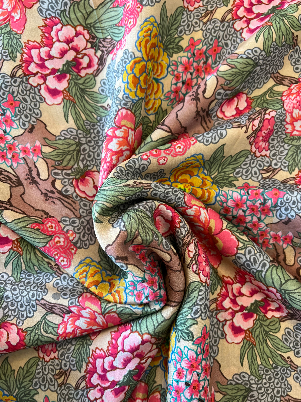 Cotton silk