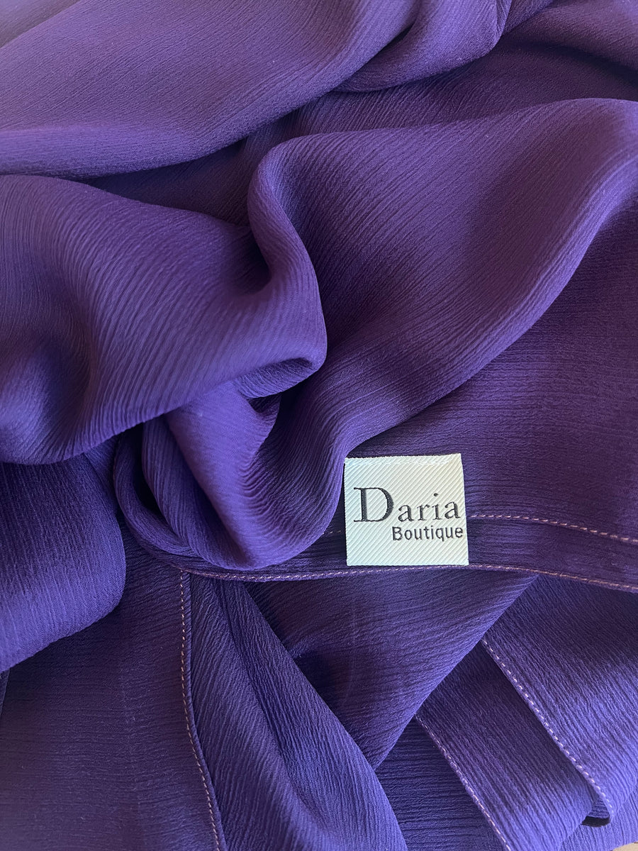 Purple chiffon shawl