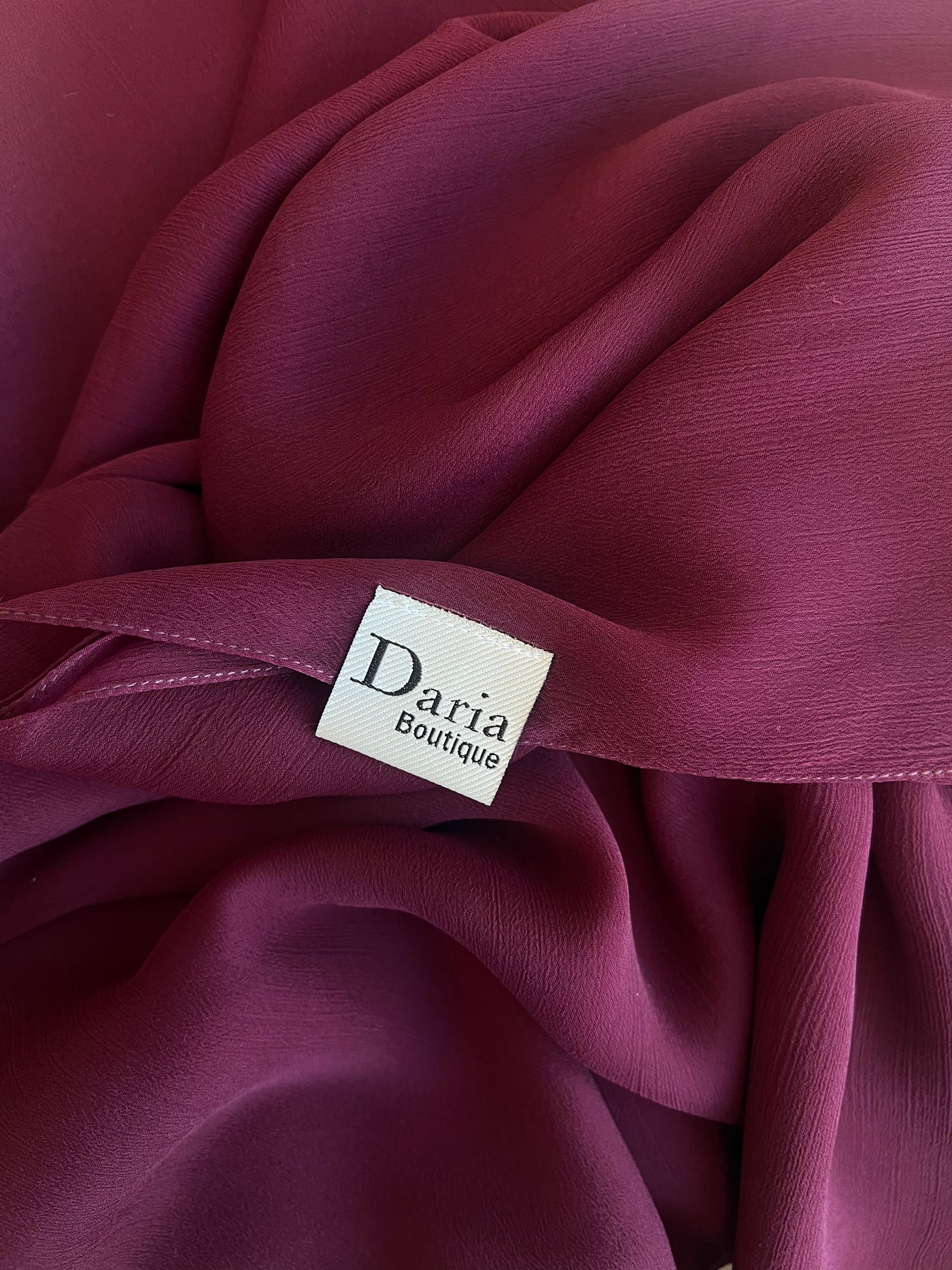 Eggplant purple chiffon shawl