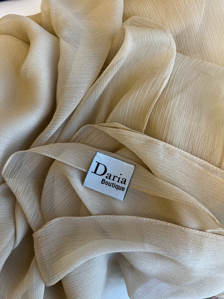 Light beige chiffon shayla